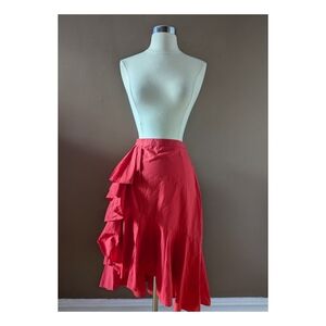 NWOT Joie Asymmetrical Red Skirt 💃